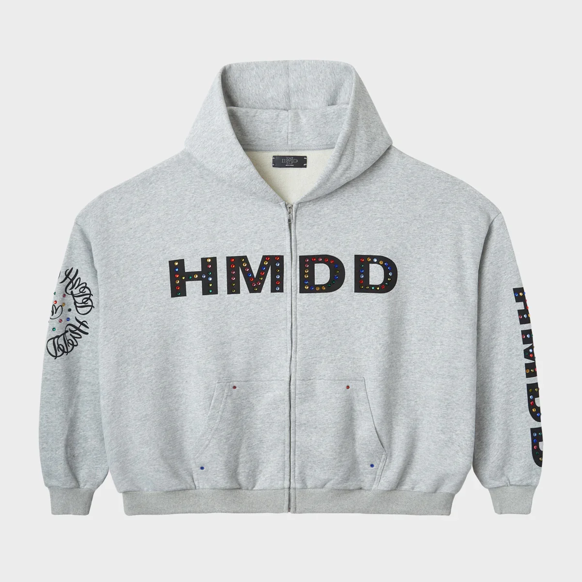 HMDD Zip Hoodie Grey (1) HMDD Zip Hoodie Grey (1)